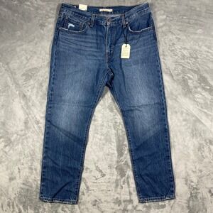 Levi's Big E‎ Premium Middy Straight Denim Jeans Womens 33X29(28) Mid Rise NWT